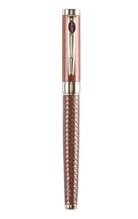 Pen Life Of Christ Brown Ichthys Cross |