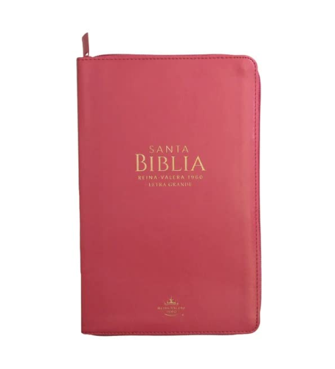 Biblia RVR 1960 Fucsia con Cierre