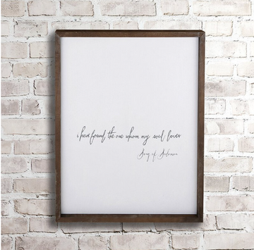 Face to Face Cadet Word Board - I Have Found The One My Soul Loves|He encontrado al que mi alma ama