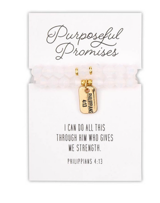 Glass Bead Tagged Bracelet | Pulsera con cuentas de vidrio