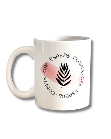 Ora Espera Confía | Taza Minimalista