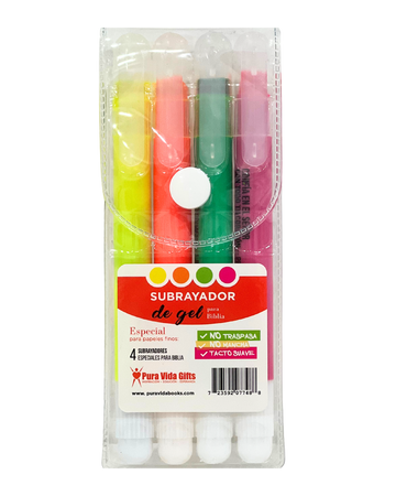 Subrayadores de gel para la Biblia (Highlighters)