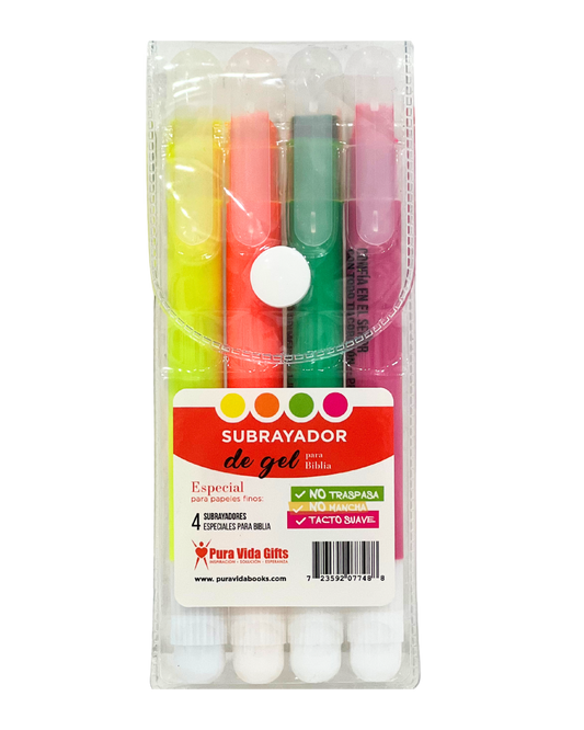 Subrayadores de gel para la Biblia (Highlighters)