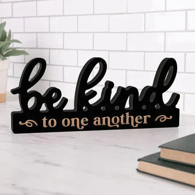BE KIND TO ONE ANOTHER WORD DÉCOR - Pura Vida Books