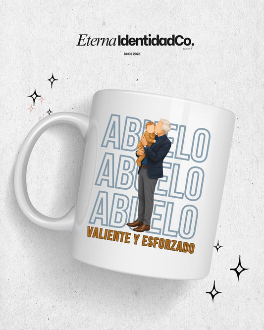 Taza Valiente y Esforzado | Abuelo - Eterna Identidad Co.