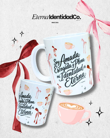 Taza | Soy Amada, Escogida y Plena - Eterna Identidad Co.