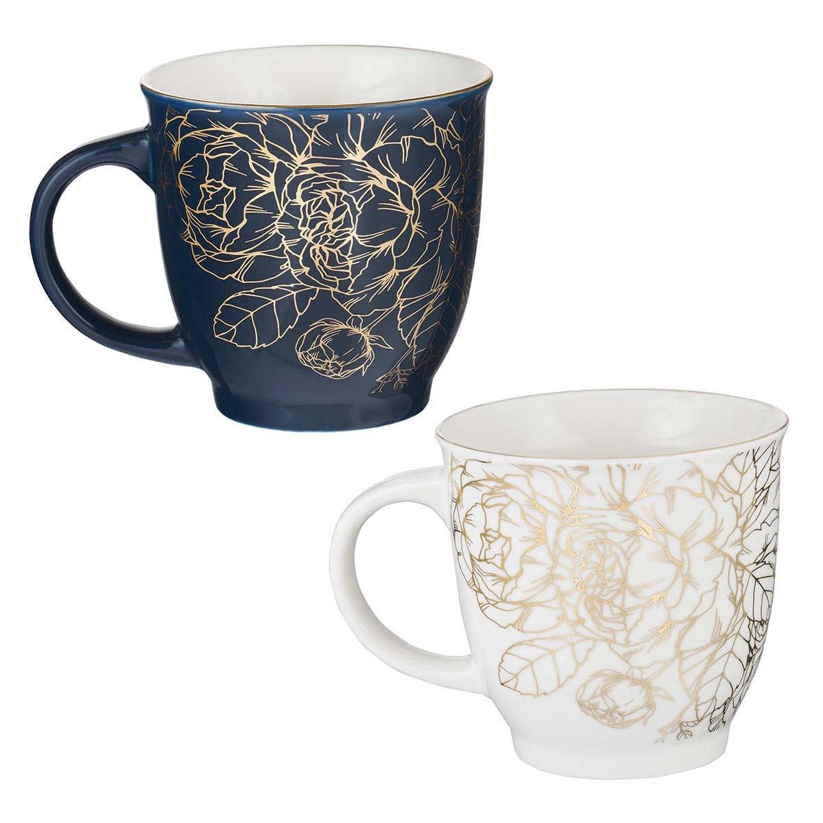 A Beautiful Morning Two Piece Ceramic Mug Set - Lamentations 3:23 & Ecclesiastes 3:1 - Pura Vida Books