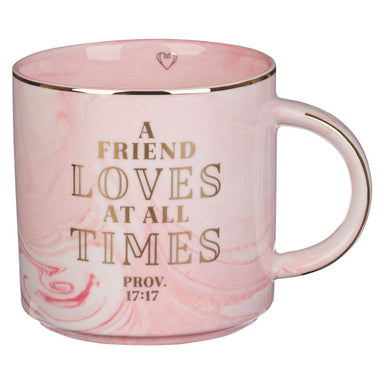 A Friend Loves At All Times Pink Marbled - Pura Vida Books