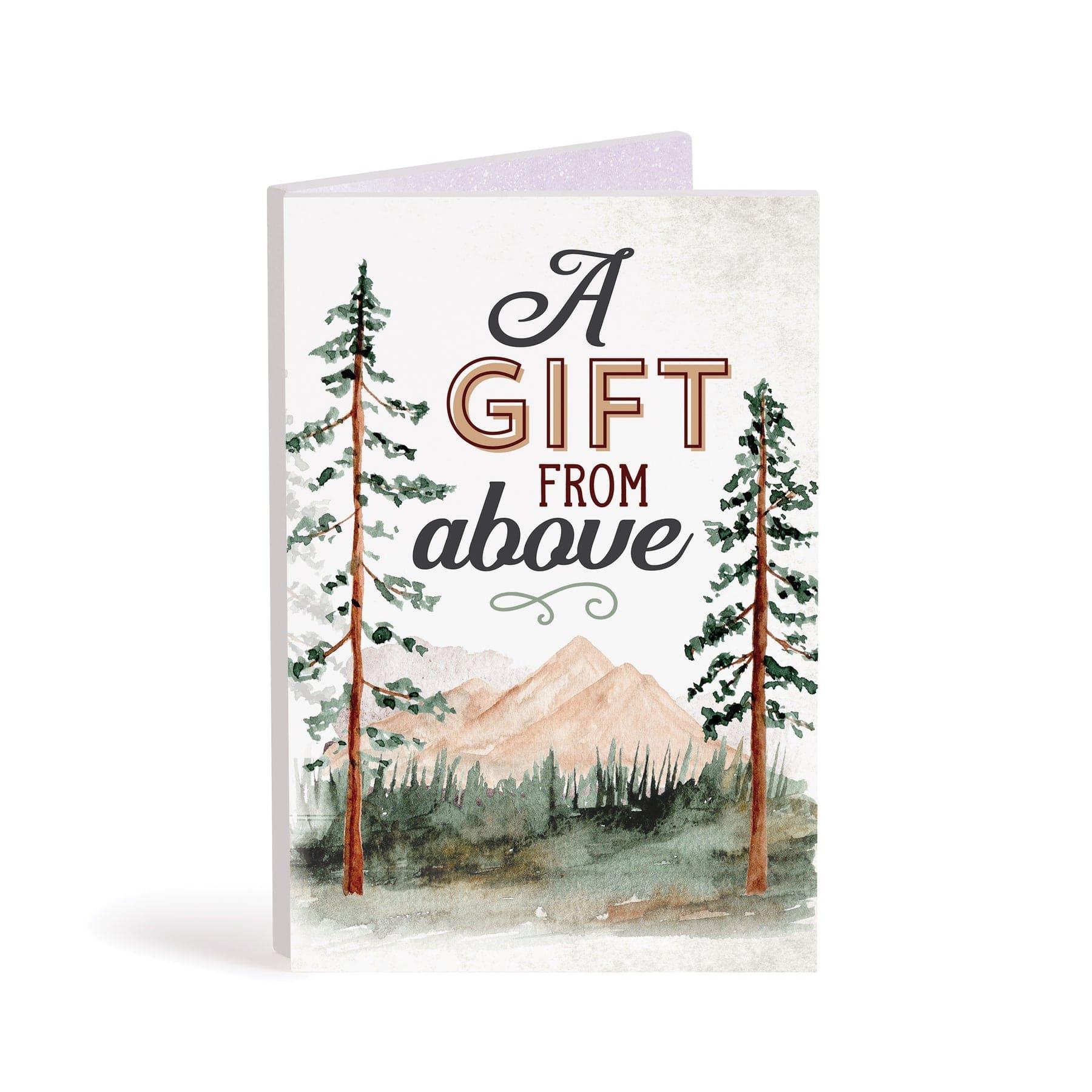 A Gift From Above Wooden Keepsake Card - Pura Vida Books