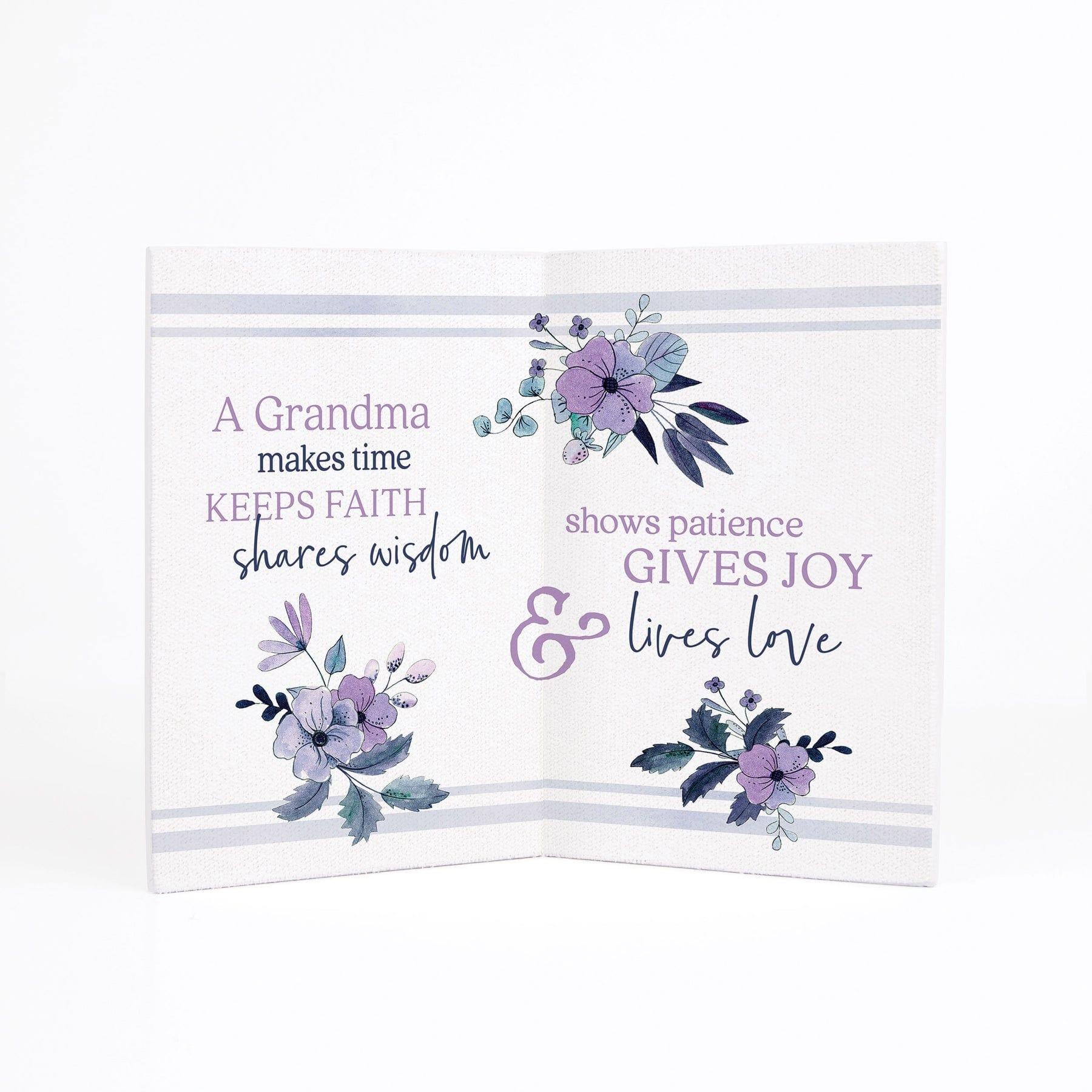 A Grandma's Love Stays In Our Hearts Forever Wooden Keepsake Card - Pura Vida Books