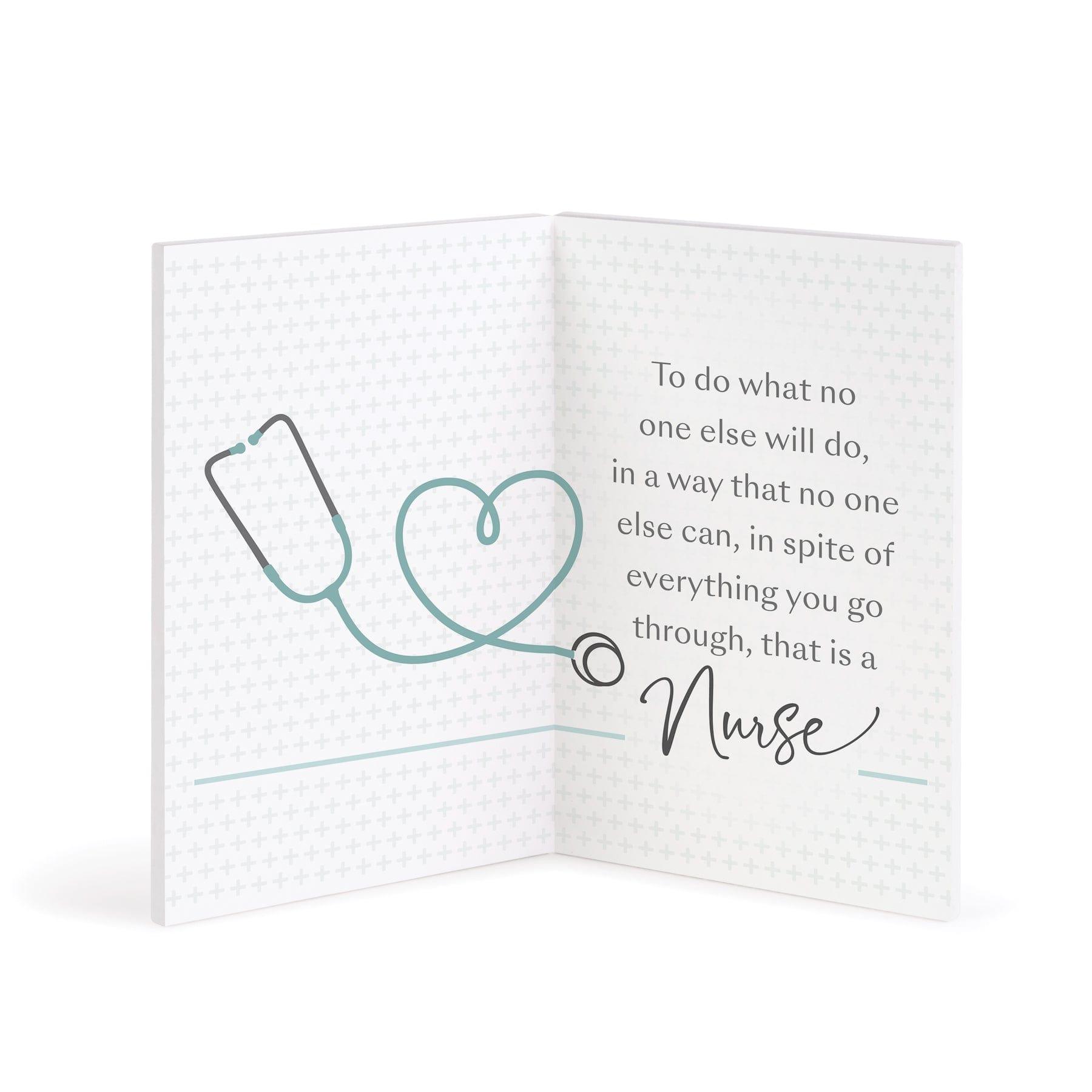 A Great Nurse Is Hard To Find Difficult To Part With Wooden Keepsake Card - Pura Vida Books