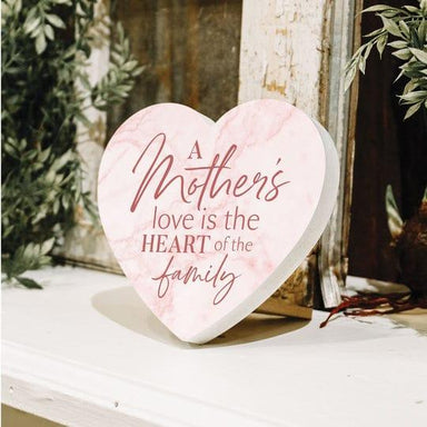 A Mother's Love Is The Heart Of The Family Heart Shape Décor - Pura Vida Books