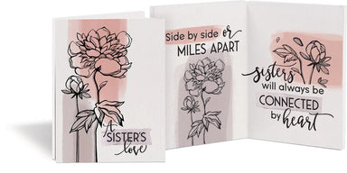 A sister's love - Mini wooden keepsake card - Pura Vida Books