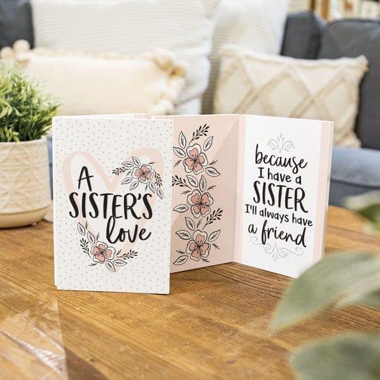 A Sister's Love Wooden Keepsake Card - Pura Vida Books