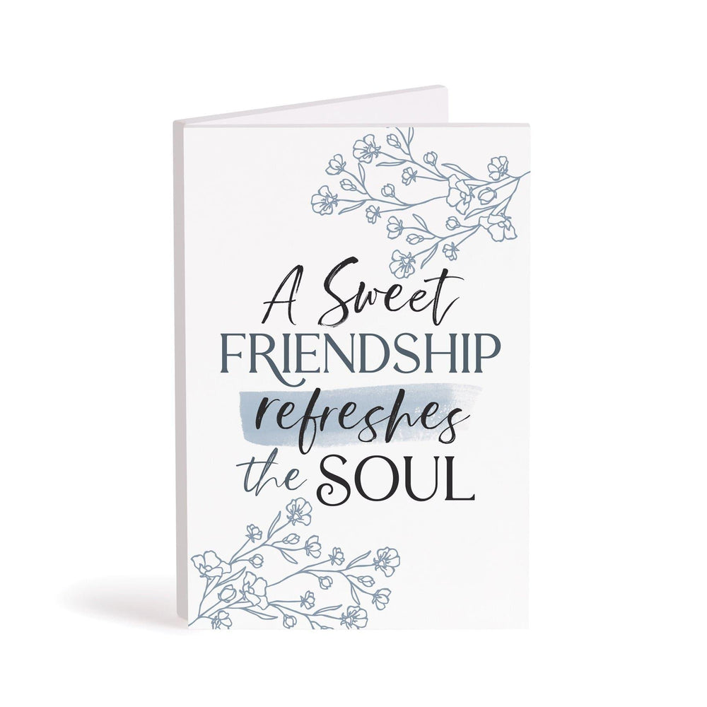 A Sweet Friendship Refreshes The Soul Wooden Keepsake Card - Pura Vida Books