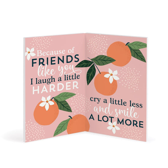 A True Friend Wooden Keepsake Card - Pura Vida Books