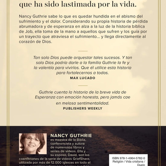 Aferrándose a la Esperanza - Nancy Guthrie - Pura Vida Books