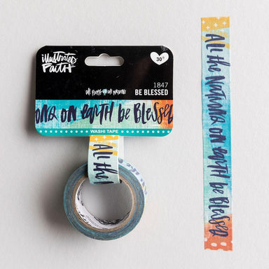 All People All Nations - Be Blessed washi tape - Pura Vida Books
