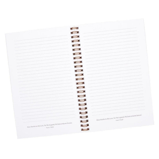 All Things Through Christ Wirebound Notebook - Philippians 4:13 - Pura Vida Books