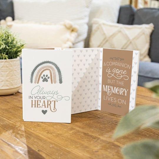 Always In Our Hearts Wooden Keepsake Card - Pura Vida Books