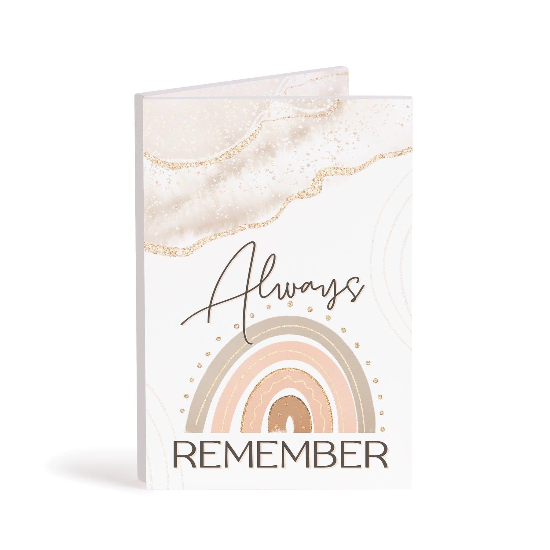 Always Remember Wooden Keepsake Card - Pura Vida Books