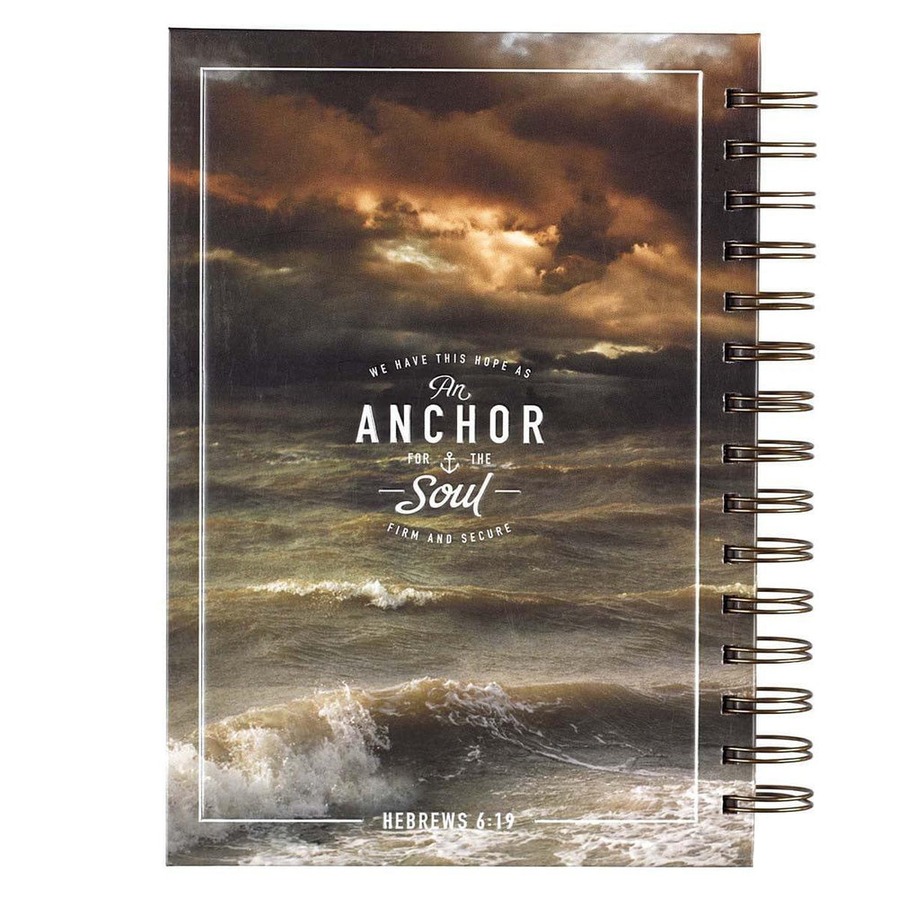 Anchor For The Soul Large Wirebound Journal - Hebrews 6:19 - Pura Vida Books