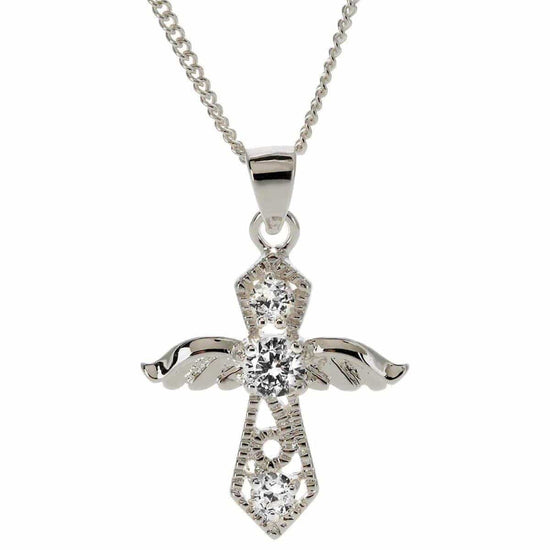 Angel Cross Necklace - Pura Vida Books