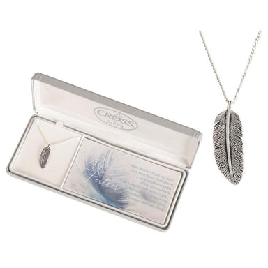 Angel Feather Necklace Gift Box & Verse - Pura Vida Books