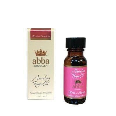 Anointing Oil-Rose Of Sharon 1/2 oz Abba - Pura Vida Books