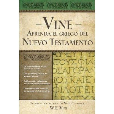Aprenda el griego del Nuevo Testamento - W. E. Vine - Pura Vida Books