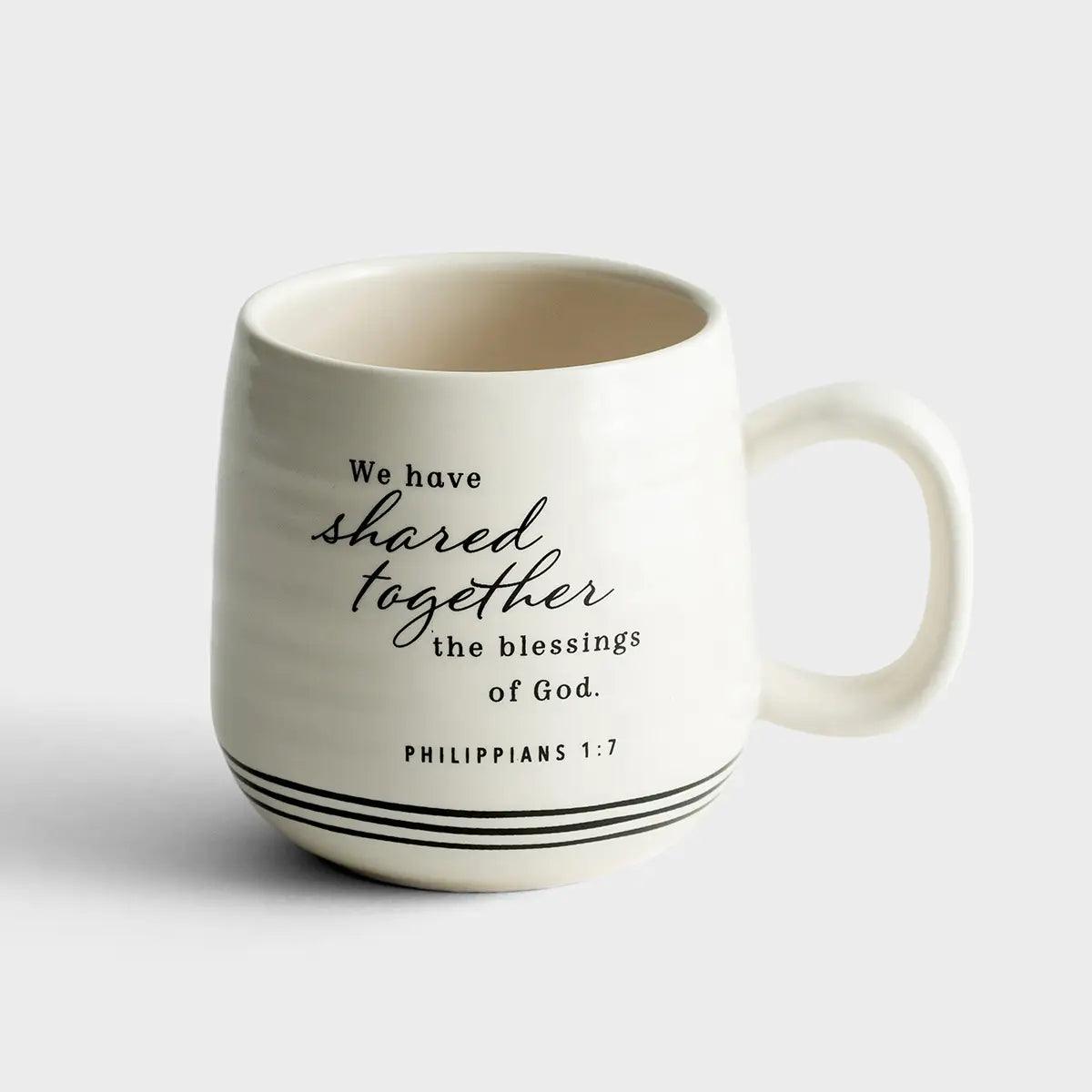 Artisan Ceramic Mug Blessed - Pura Vida Books