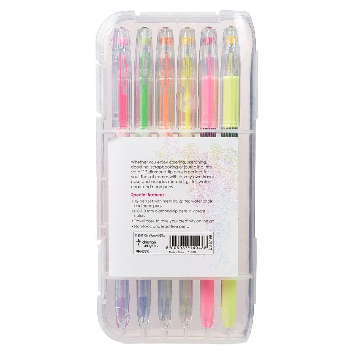 Assorted Gel Pen Set - 12 pc - Pura Vida Books