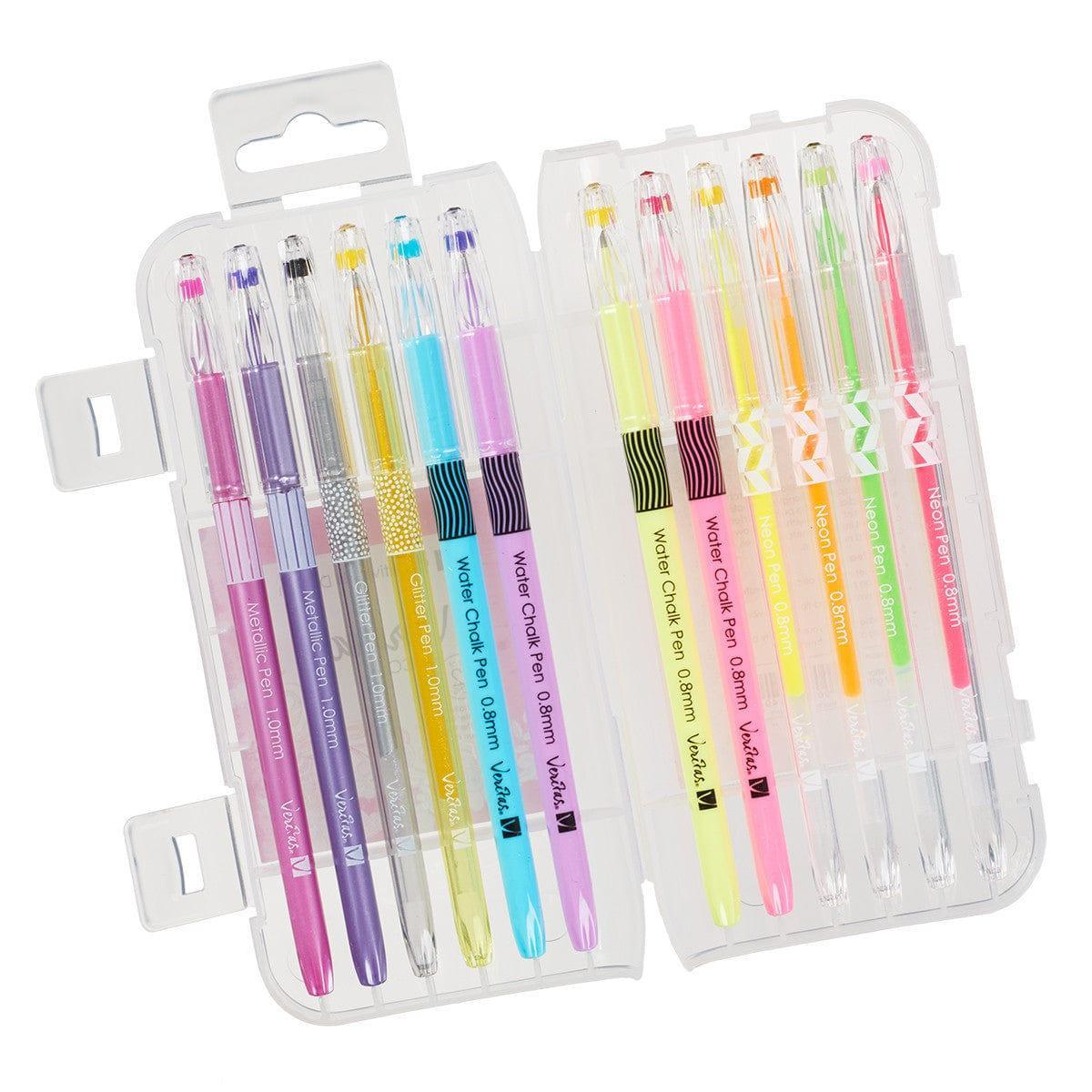 Assorted Gel Pen Set - 12 pc - Pura Vida Books