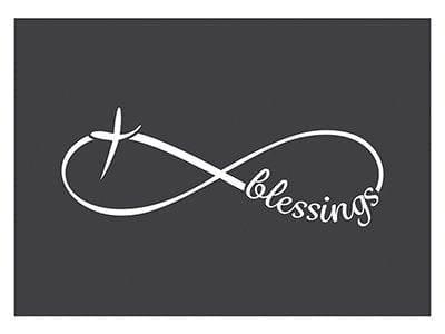 Auto Vinyl Decal Infinity Blessings 6x2.22in - Pura Vida Books