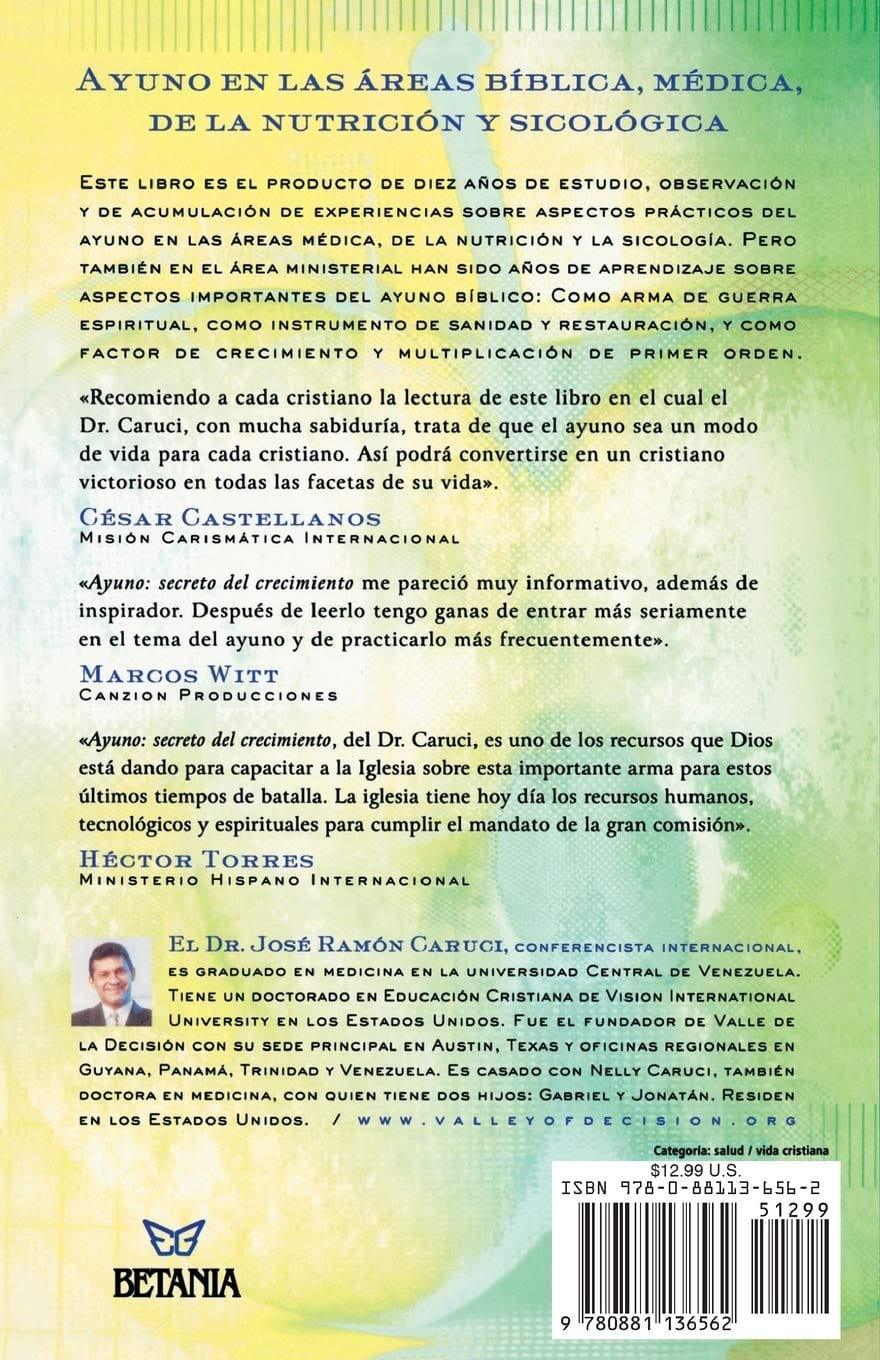Ayuno: Secreto del crecimiento - José Caruci - Pura Vida Books