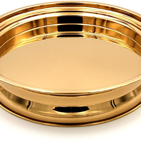 Bandeja para la Comunion individual - Color Dorado - Pura Vida Books