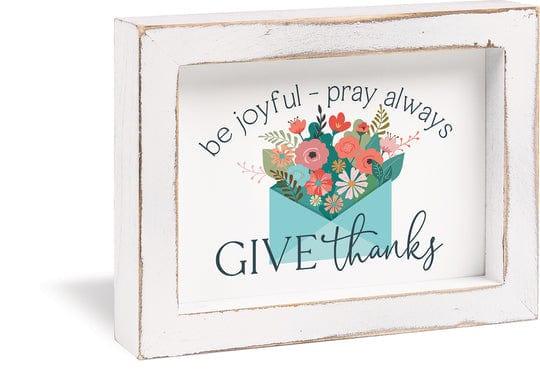 Be Joyful Pray Always Give Thanks Framed Art - Pura Vida Books