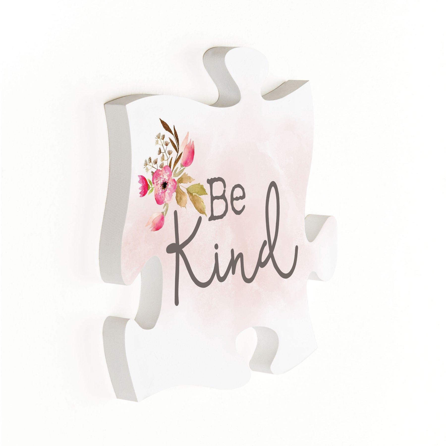 Be Kind Mini Puzzle Piece Décor - Pura Vida Books