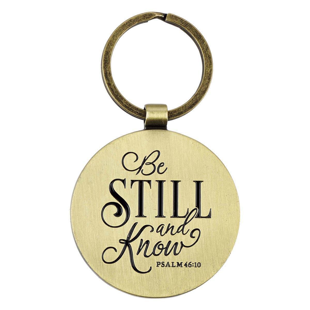 Be Still and Know Key Ring in a Tin - Psalm 46:10 - Pura Vida Books