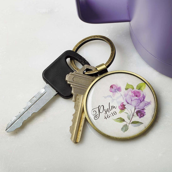 Be Still and Know Key Ring in a Tin - Psalm 46:10 - Pura Vida Books