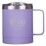 Be Still & Know Lavender Camp Style Stainless Steel Mug - Psalm 46:10 - Pura Vida Books