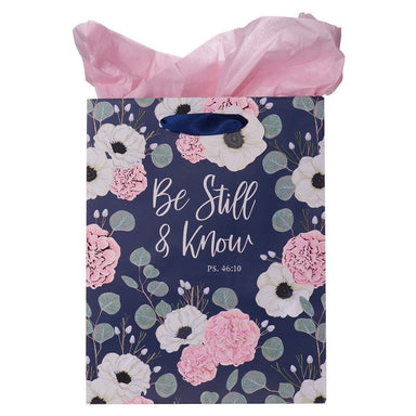 Be Still & Know Medium Gift Bag – Psalm 46:10 - Pura Vida Books