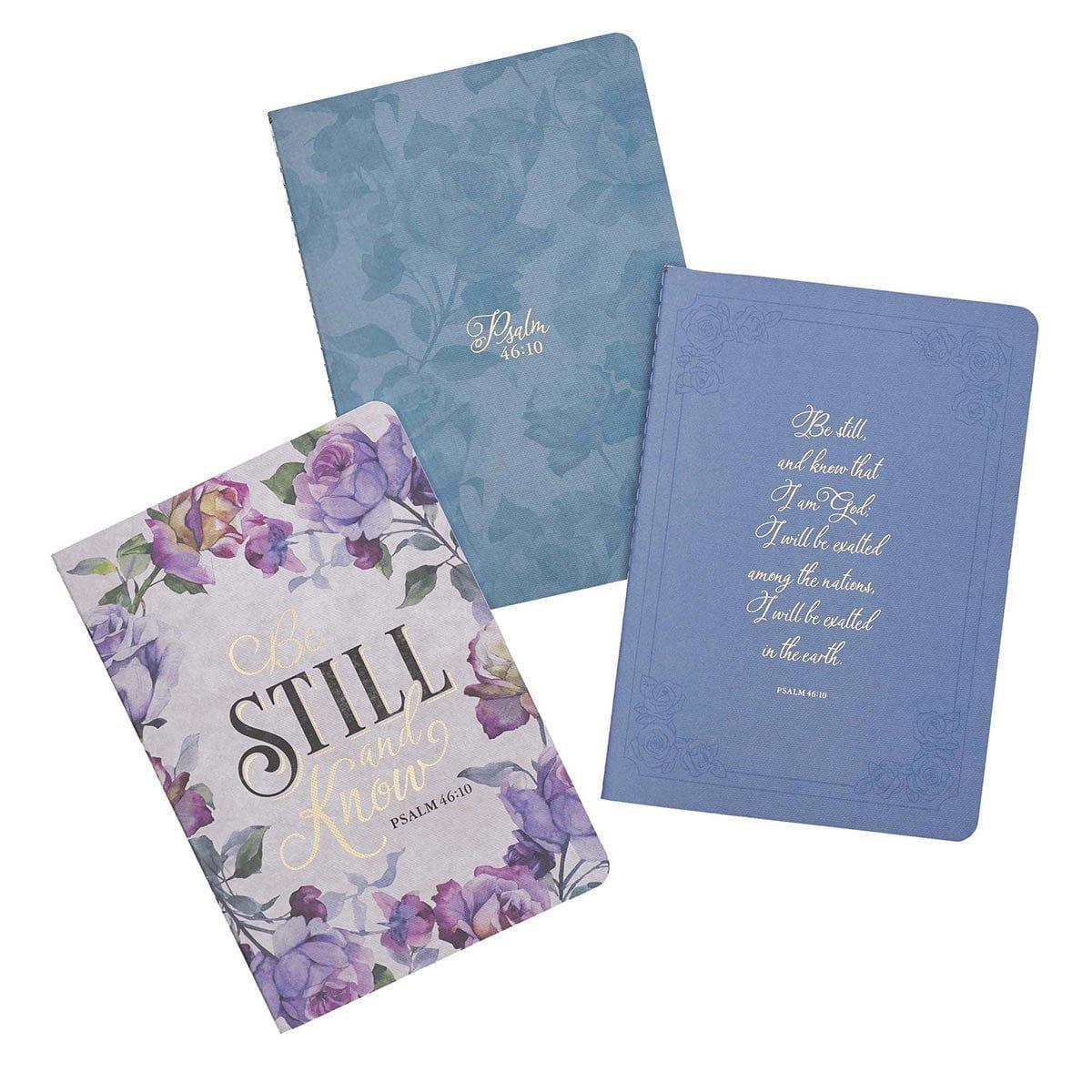 Be Still and Know Medium Notebook Set - Pura Vida Books