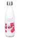 Be Still & Know White Floral Stainless Steel Water Bottle - Psalm 46:10 - Pura Vida Books