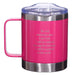 Be Still Pink Camp Style Stainless Steel Mug - Psalm 46:10 - Pura Vida Books