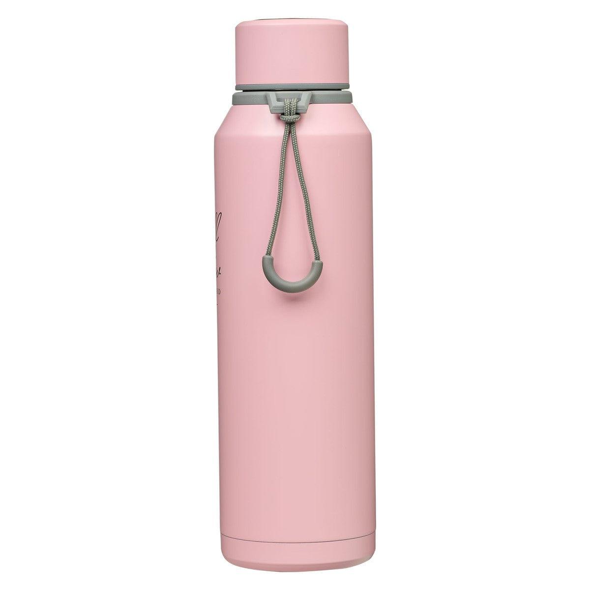 Be Still Pink Stainless Steel Water Bottle - Psalm 46:10 - Pura Vida Books