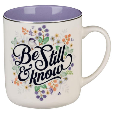 Be Still Purple Pasture Ceramic Coffee Mug - Pura Vida Books