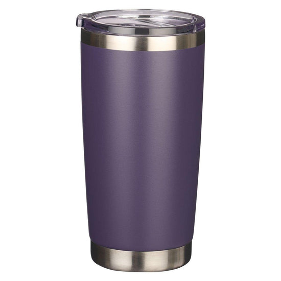 Be Still Purple Stainless Steel Mug - Psalm 46:10 - Pura Vida Books