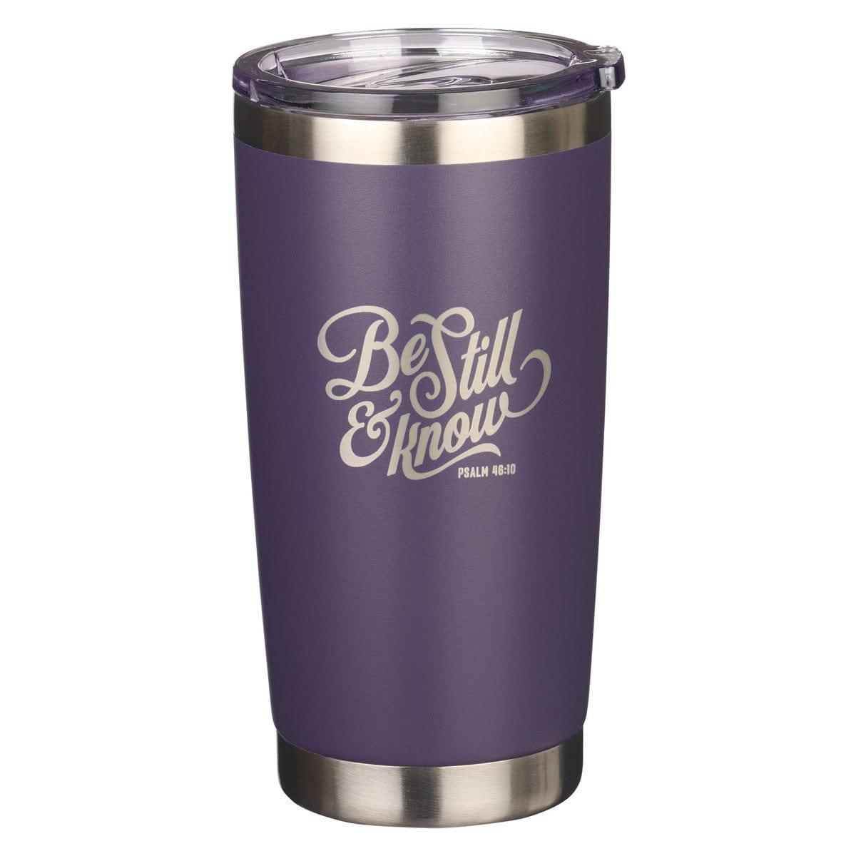 Be Still Purple Stainless Steel Mug - Pura Vida Books