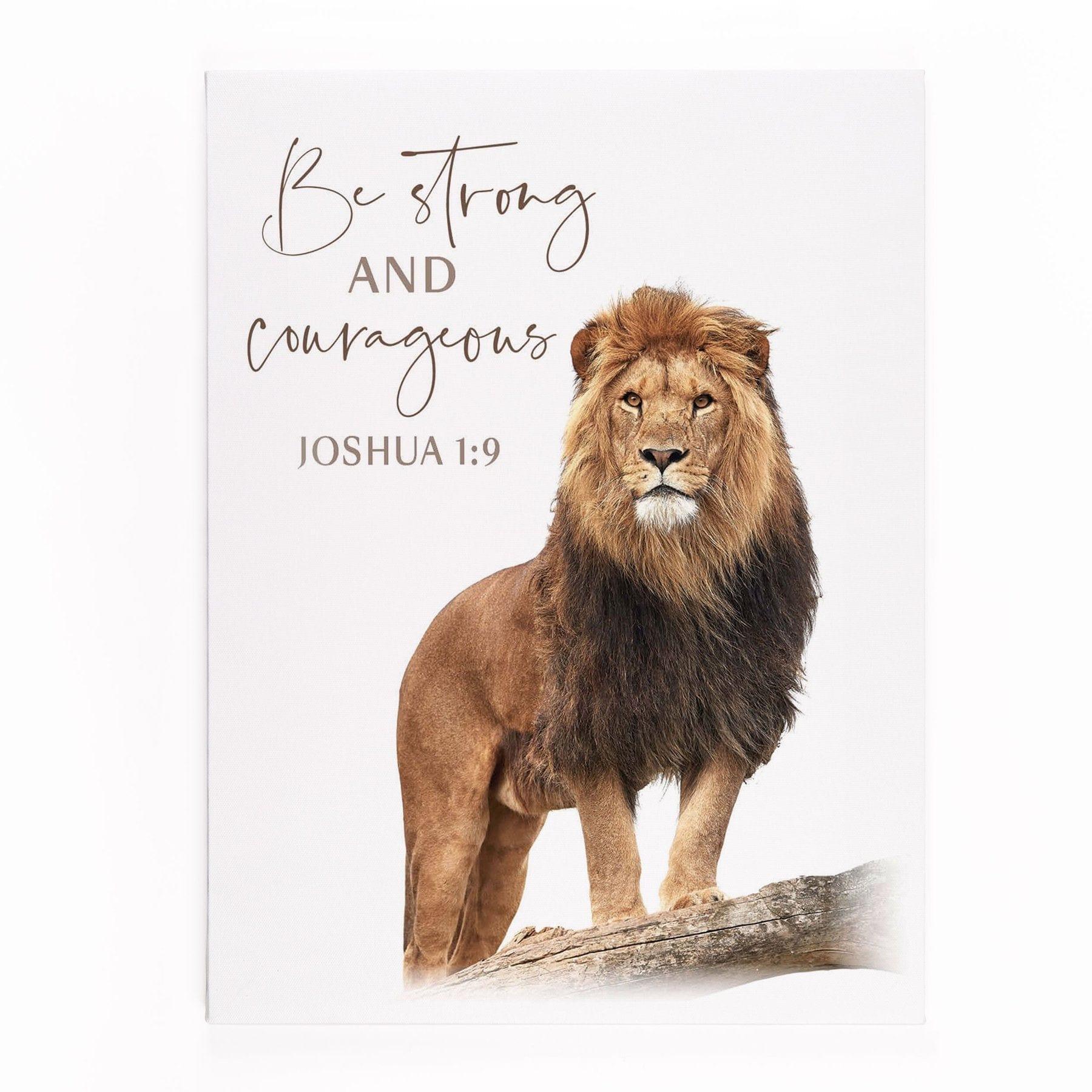 Be Strong And Courageous Cuadro Canvas - Pura Vida Books